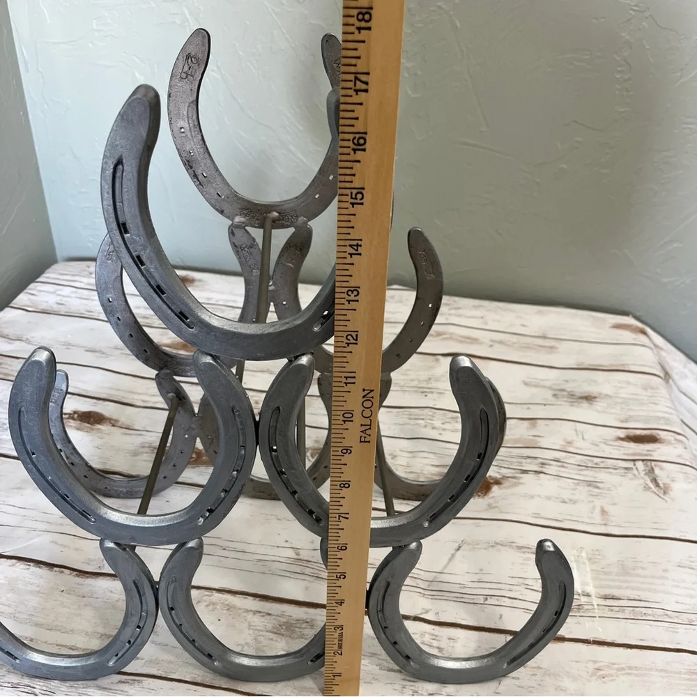 Handmade horseshoe wine